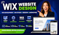 build wix website design, wix development, wix studio, redesign landing page