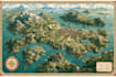 vector map illustration fantasy map design city map