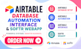 do airtable automation, setup database crm, airtable interface, n8n ai, webapp