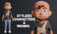 sculpt stylized 3d character models for game and animation