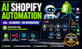 do ai dropshipping automation, shopify ai agent, n8n workflows