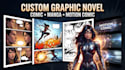create graphic novel comic book illustration nsfw manga and motion animation