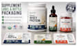 design supplement label, bottle packaging and jar label design