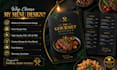 design a modern restaurant menu