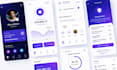 design fintech app digital wallet app banking app, fintech dashboard design