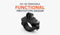 do 3d printable functional prototype design, stl step cad, fusion 360 model