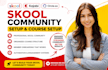skool community setup skool course setup and member onboarding