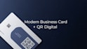 design modern business card and responsive HTML digital card