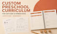 create preschool curriculum, educational worksheets and kindergarten lesson plan