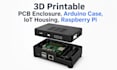 do 3d printable pcb enclosure, arduino case, iot housing, raspberry pi fusion360