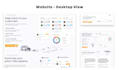 do landing page design in figma, website ui ux, dashboards
