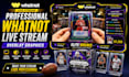 create professional whatnot live stream overlay graphics