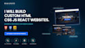 build a modern animated landing page with HTML CSS and javascript