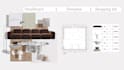 create moodboard, floorplan and shopping list for your space