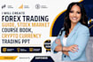 write forex trading ebook stock market crypto course content creation writing