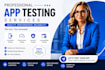 qa test usability manual functionality of your website app and review