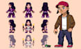 create pixel art characters battle sprite overworld sprites and pfp animation