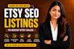 do etsy SEO for more traffic and sales
