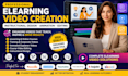 do elearning video creation instructional design training video course animation