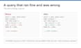 write and fix sql queries for your database
