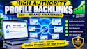 build high authority profile backlinks for brand awareness