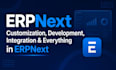 do customization, development, integration and everything in erpnext