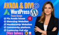 build, customize or redesign avada wordpress website with avada theme and divi