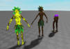 model roblox character, custom avatar, monster, pets, ugc bundle in blender