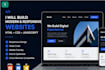 build a responsive website using HTML CSS and javascript