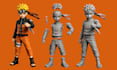 create a detailed 3d anime figure for 3d printing