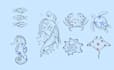 design your cute adorable whimsical line art tattoo