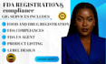 complete fda registration, us agent and fda compliance