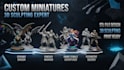 create custom 3d miniatures and printable stl file