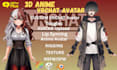 do custom vrchat avatar vrc character vr avatar creation anime vrc model vtuber