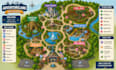 design illustrated visitor maps for theme and entertainment centers
