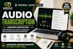 provide accurate audio transcription and audio to text