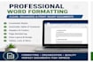 formatear y editar documentos profesionales de word