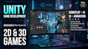 develop a custom unity game with gameplay mechanics and UI