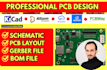 flexible pcb,rigid flex pcb design, pcb schematic, gerber files, and bom,kicad