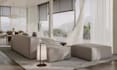 design a minimalist japandi 3d interior with 3d rendering, modeling