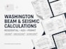 washington beam seismic calculations residential adu permit