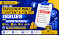 fix facebook monetization policy and content issues