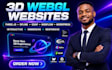 3d webgl website 3d animated wordpress webflow website spline model gsap css seo