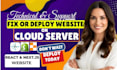 deploy website to netlify godaddy, cpanel fix  bugs error connect  domain