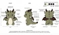 design custom plush reference sheet tech pack stuffed animal toy and ych concept