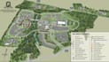 design campus map, university map, school map and wayfinding map