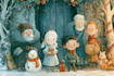 draw christmas children book