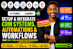 notion pipedrive bitrix 24 close crm attio clay automation zapier integration