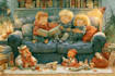 create christmas children book illustrations