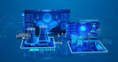 create 3d technology data visualization animations